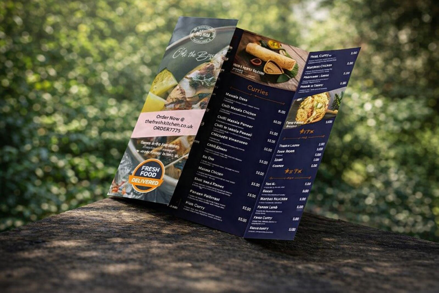 Takeaway Menus A3 Gate Folded (130gsm)