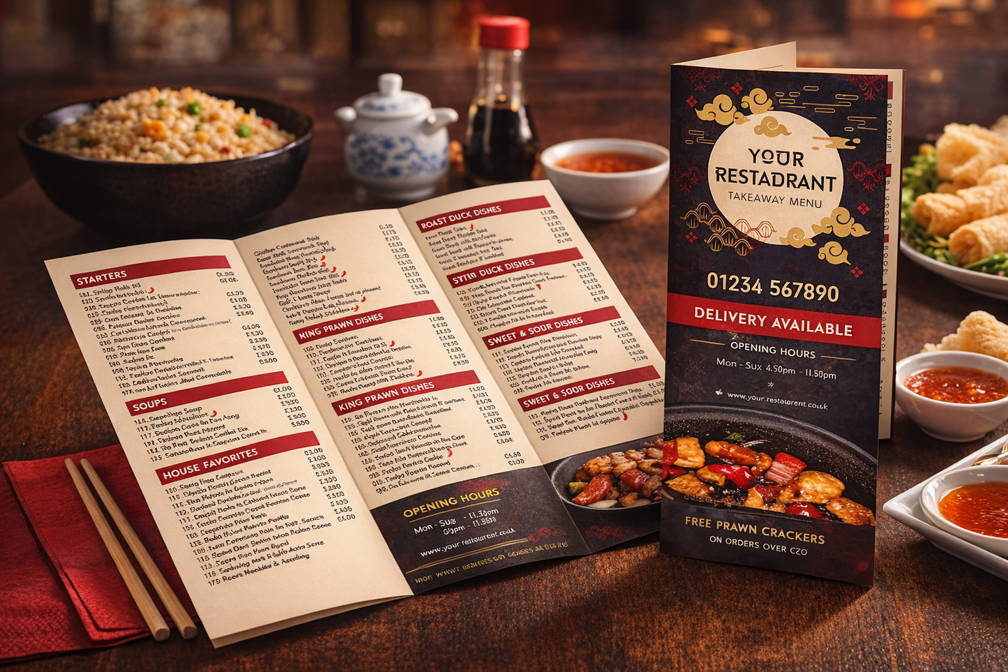 Takeaway Menus A3 Folded (170gsm)