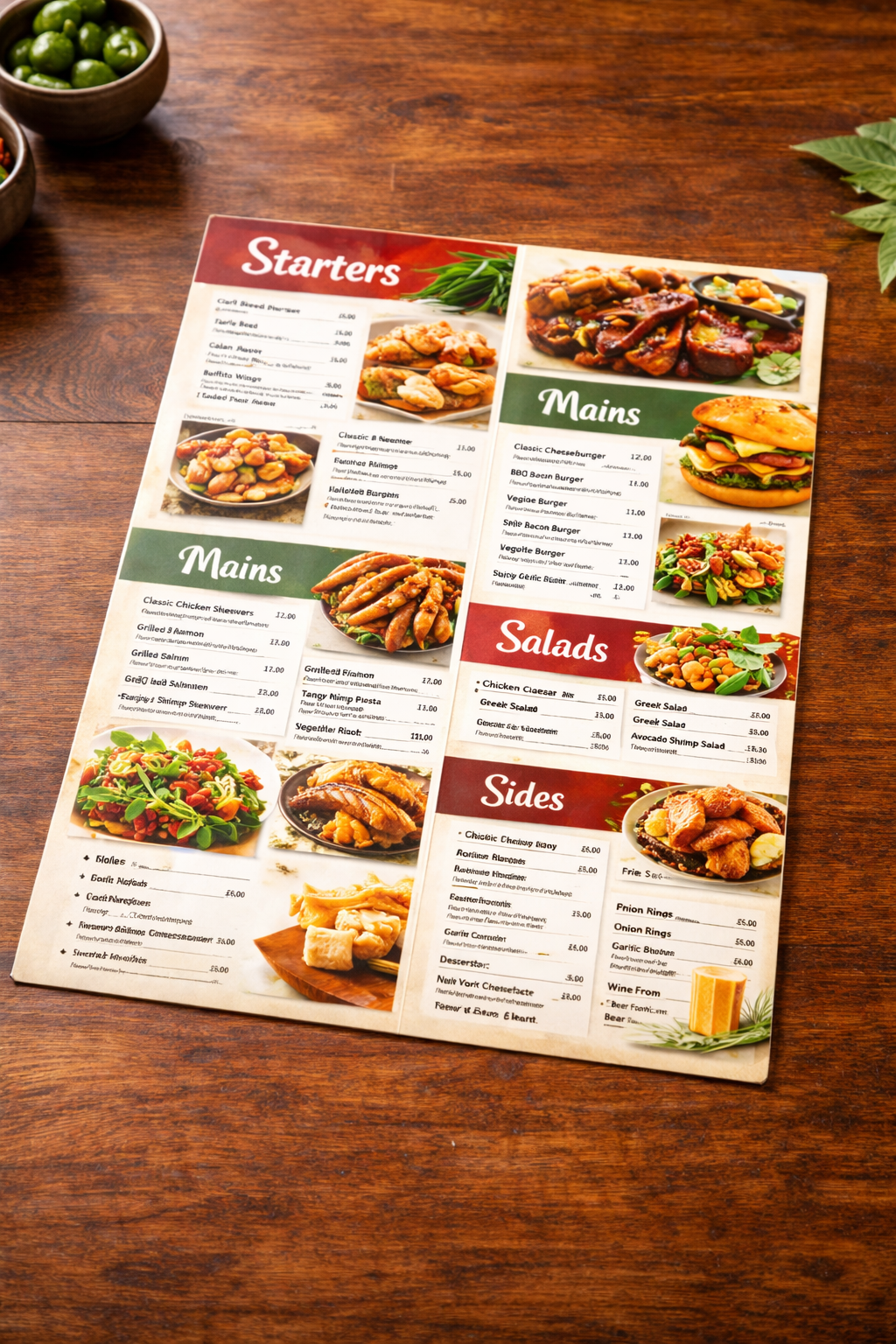 Takeaway Menu A4 (130gsm)