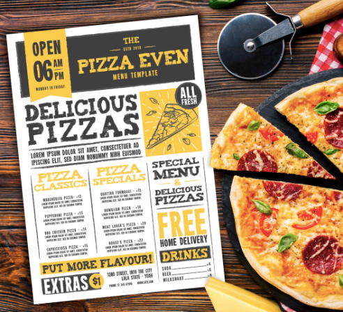 Table/Takeaway Menu A4 (200gsm)