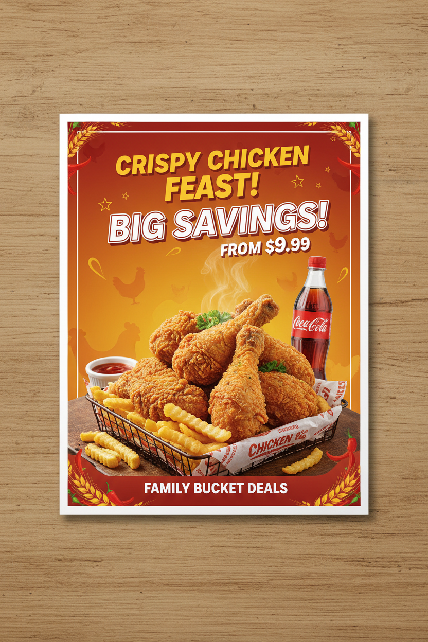 Chicken shop poster